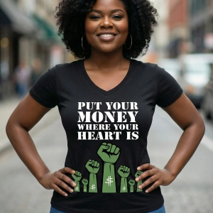 Women's Relaxed V-Neck T-Shirt | Bella Canvas 6405CVC, with The Peoples Money idea