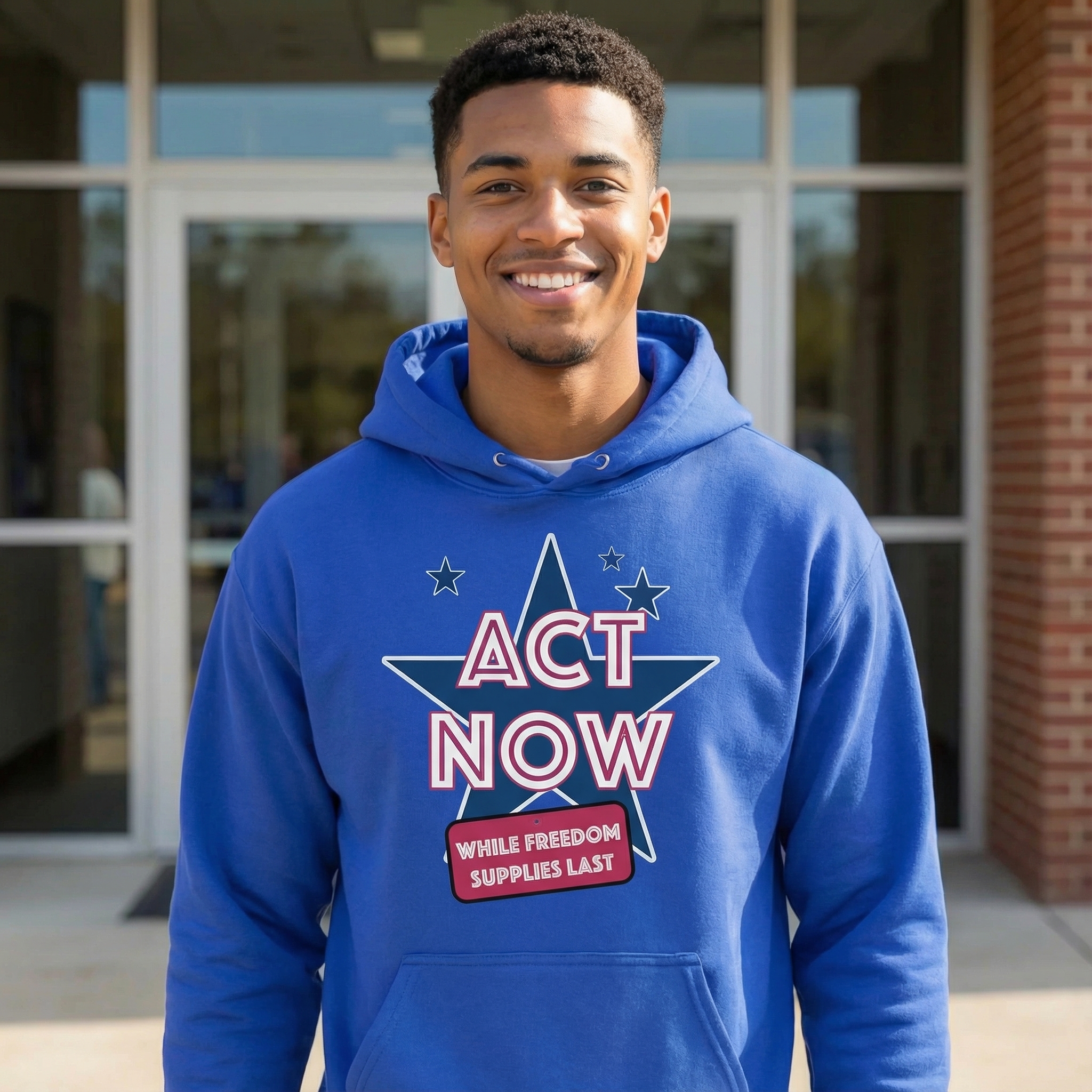 Cotton Heritage M2580 I Unisex Premium Pullover Hoodie, with Act Now idea